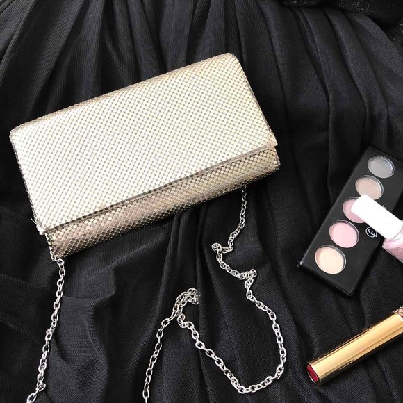 Jessica McClintock Clutch Silver Metallic - Picture 3 of 8